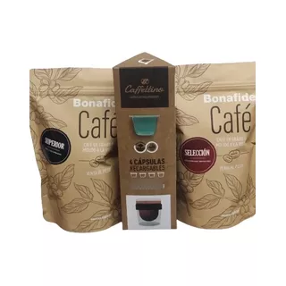 Capsulas Recargables Nespresso + 1/2kg Cafe Premium Bonafide