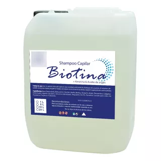 Shampoo Capilar Biotina + Aceite De Argán & Keratina 20 Lts