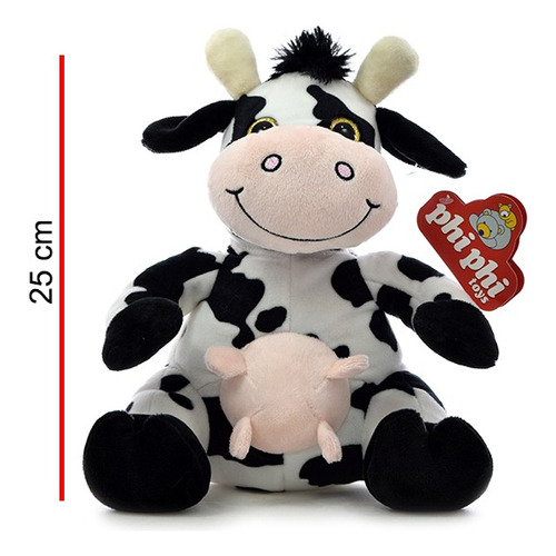 Peluche Vaca Sentada 26cm - Orig. Phi Phi Toys 