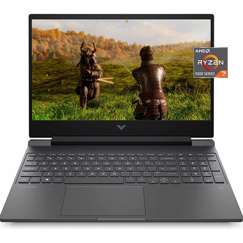 Notebook gamer  HP Victus 15-Fb0028nr negra 15.6", AMD 16GB de RAM 512GB SSD 144 Hz Windows