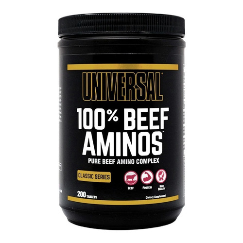 Aminoácidos 100% Beef Aminos Universal 200 Tabs