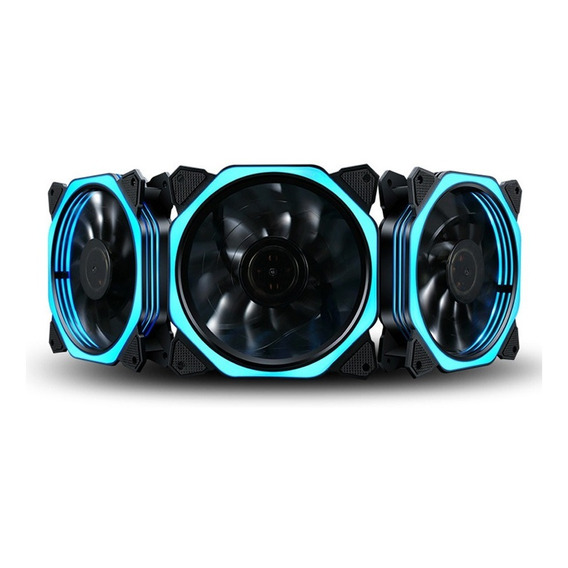 Kit De 3 Ventiladores Led 1300rpm 120mm Para Gabinete Gaming