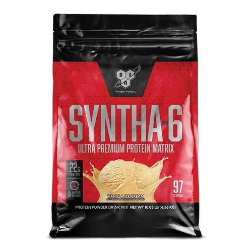 Suplemento en polvo BSN  SYNTHA-6 SYNTHA 6 10 LBS proteína sabor vainilla en bolsa de 5L