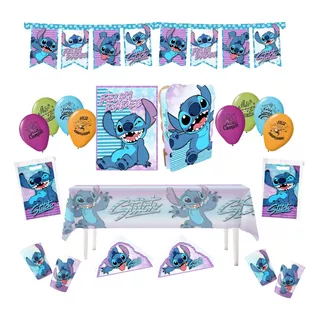 Combo Cotillón - Licencia Oficial - 20 Niños - Stitch