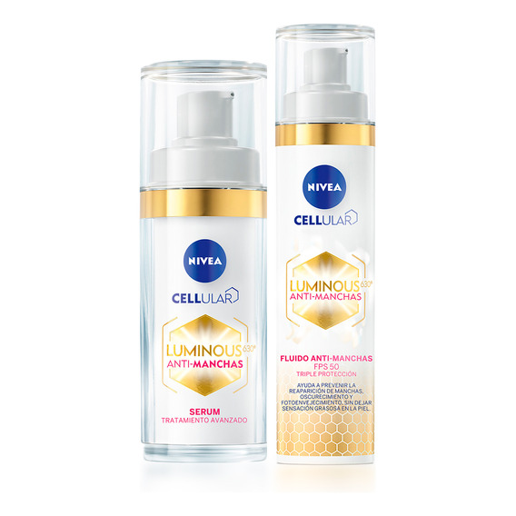 Combo Nivea Cellular Luminous Serum + Crema Dia