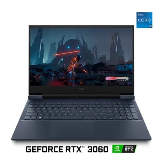 Notebook Gamer Hp Victus 16-d0514la Ram8 Ssd512 Rtx 3060 6gb Color Azul