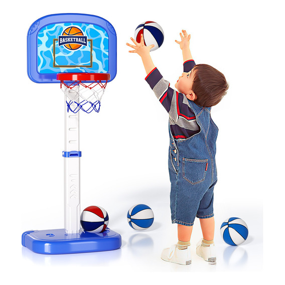 Juego Baloncesto Canasta Inflable Flotante C/ Pelota