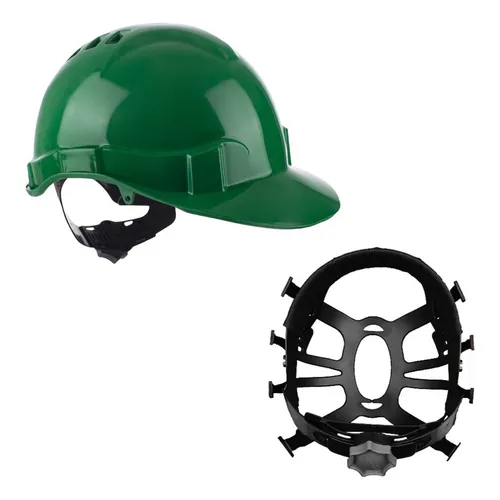 Casco de seguridad laboral de piel de oveja Easy Fit con color