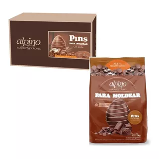 Chocolate Con Leche Pins Para Moldear Alpino 1 Kg Caja 6unid