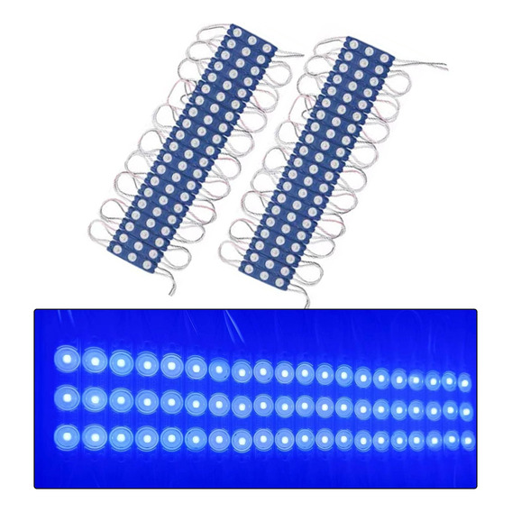 40 Modulo Led 2835 Ip65 Contra Agua 12v Luz Varios Colores