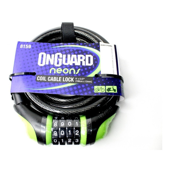 Candado Para Bicicleta Onguard Clave Doberman Color Verde