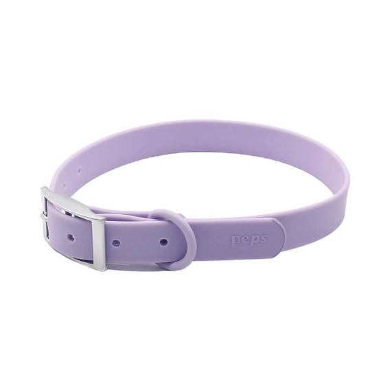 Collar Perros Peps Silicona Mascota Impermeable Resistente L Color Morado