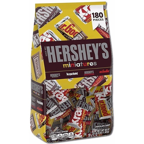 Chocolates Hershey´s Miniaturas Bolsa X 1.58 Kilos 180 Unds