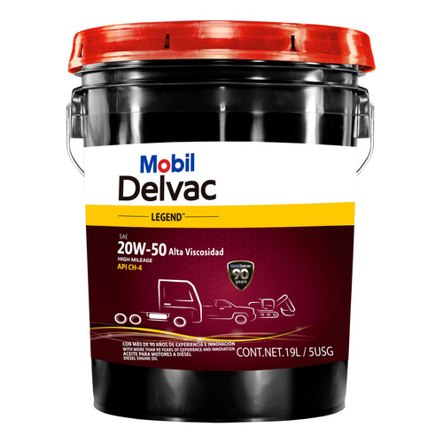 Mobil Delvac Legend 20w-50 Alto Kilometraje Mobil 127763