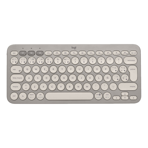 Teclado bluetooth Logitech K380 QWERTY español color arena