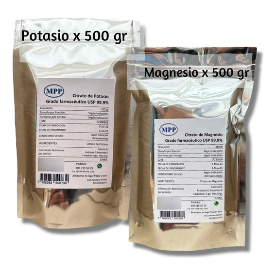 Citrato De Magnesio-potasio Kg - g a $85