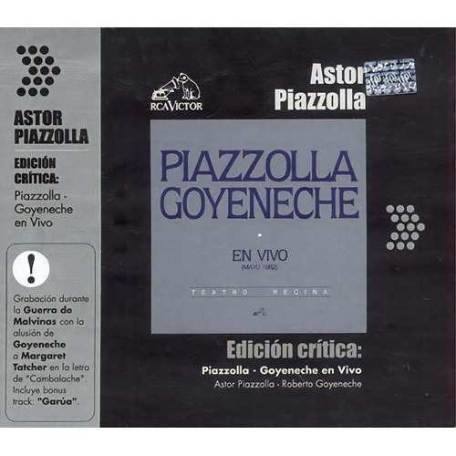 Cd - En Vivo - Astor Piazzolla / Roberto Goyeneche