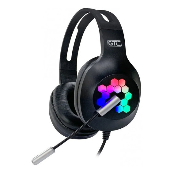 Auriculares Gaming Headset Gtc Hsg-616 Luz Led Rgb Pc Ps4 