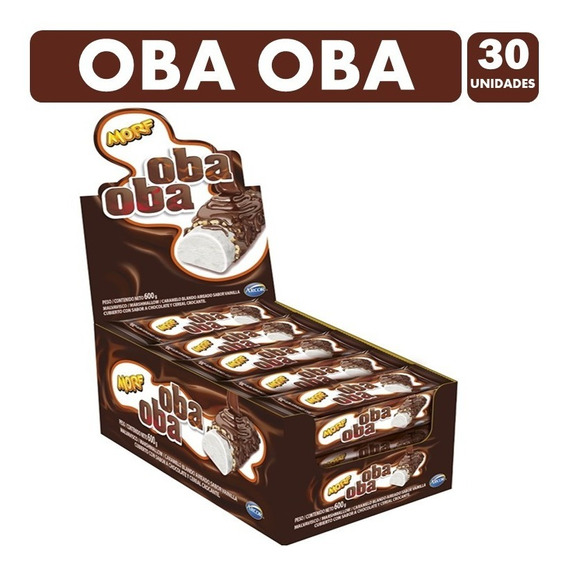 Oba Oba Marshmallows Arcor Morf  (display De 30 Unidades)