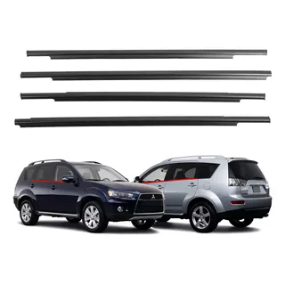 Kit 4 Pestana Externa Porta Mitsubishi Outlander 2008 A 2013