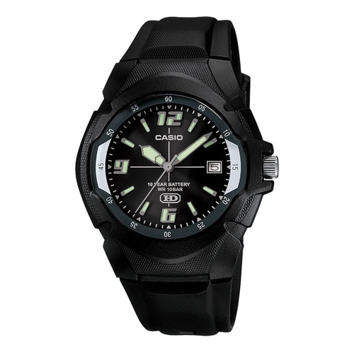 Reloj Casio Mw-600f-1avcf Color de la malla Negro Color del fondo Negro