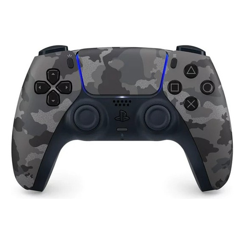 Control Playstation 5 Dualsense Camuflaje Gris Color Negro