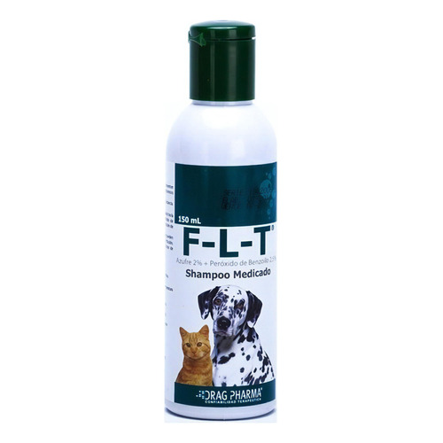 Flt Shampoo Medicado Para Perros Y Gatos 150ml