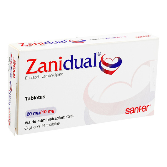 Zanidual 14 Tabletas 20/10mg