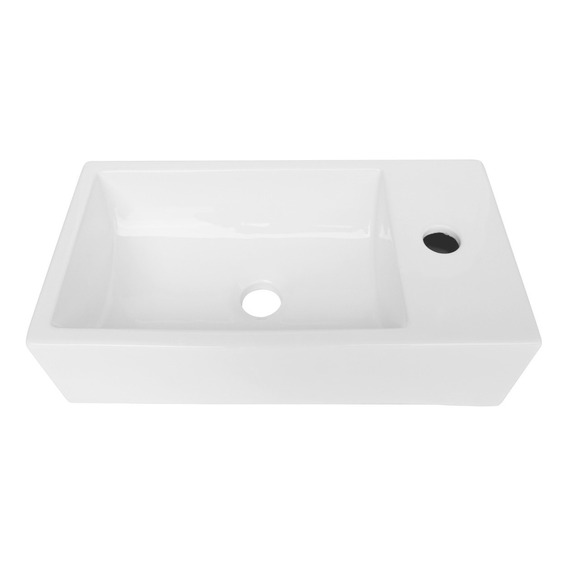 Lux Sany T146 Lavabo Cerámico Rectangular Sobreponer