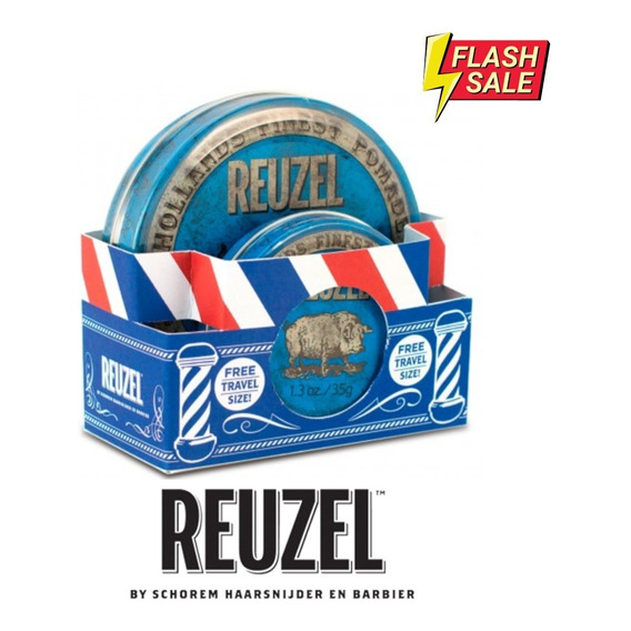 Set Blue Pomade Reuzel 113gr + 35gr - Cera Pomada