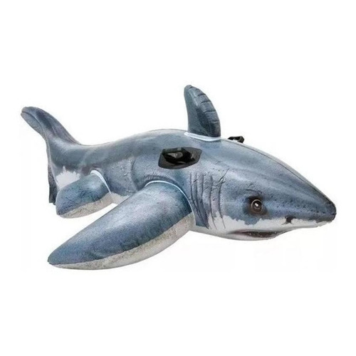 Bote inflable White Shark - Intex 57525, color gris