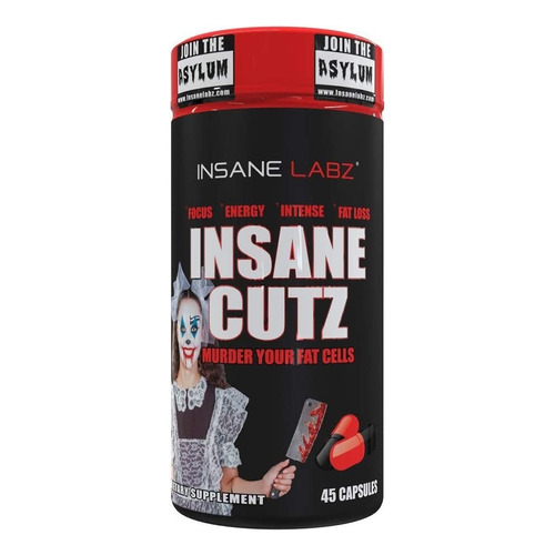 Insane Labz - Insane Cutz - Termogénico - 45 Cápsulas - Sin sabor
