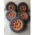 Llantas De Aleación Porsche 924 Rodado 14x6  Pase 4x100 Naranja (Usado)