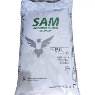 50 Kilos Bulto Fertilizante Sulfato De Amonio Para Pasto
