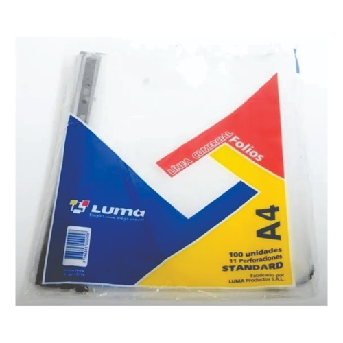 Folios Luma A4 Standard Pack X 100 Unidades