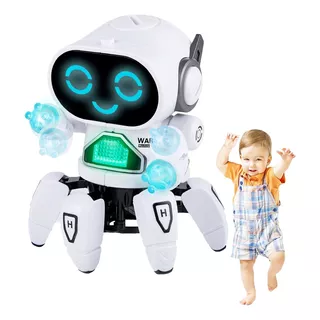 Robot De Juguete Inteligente 6 Garras Baila Luz Música