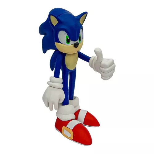 Boneco Sonic Azul Personagem Jogo Videogame Super Size