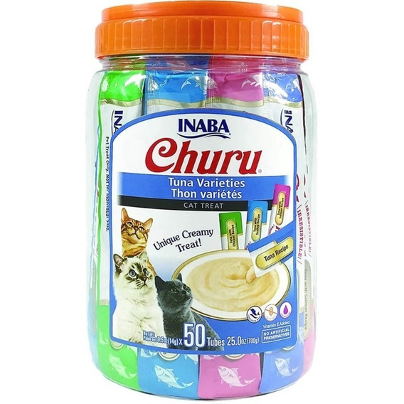 Churu Gatos - Tarro Variedades Atún - 50 Tubitos / Codystore