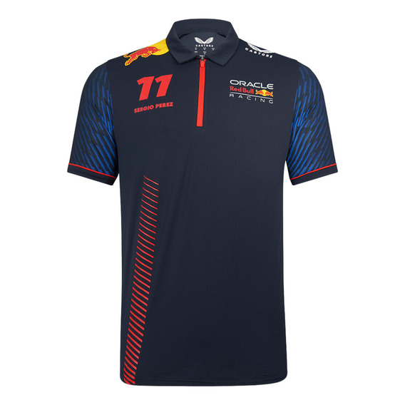 Playera Polo F1 Red Bull Checo Pérez Original Cuello Redondo