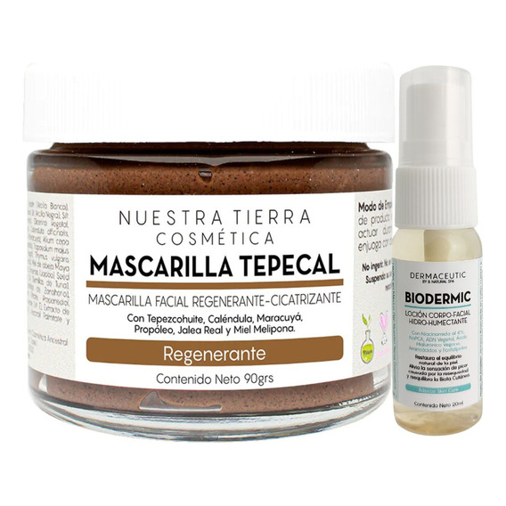 Mascarilla Regenerante Tepezcohuite Jalea Real Y Propóleo