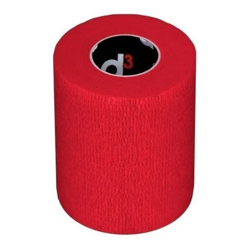 Tobillera elástica autoadhesiva D3, 7,5 cm x 5 m, color rojo