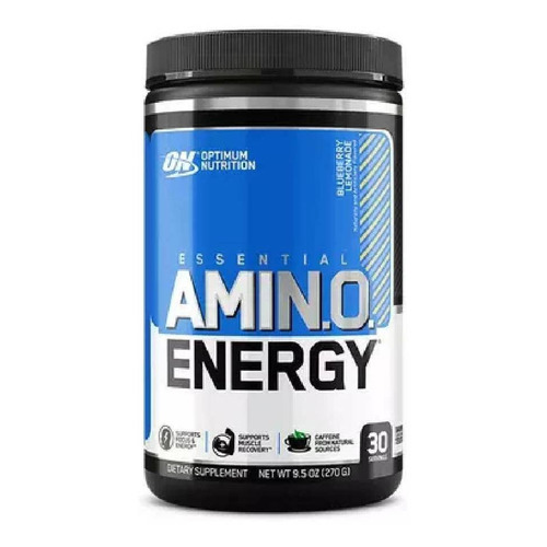 Suplemento en polvo Optimum Nutrition  Essential Amin.o. Essential Amin.o. Energy aminoácidos sabor blueberry lemonade en pote de 270g