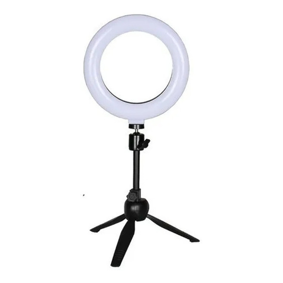 Ring Aro Luz Led Hügel Streaming Usb 16cm Soporte Color de la estructura Negro