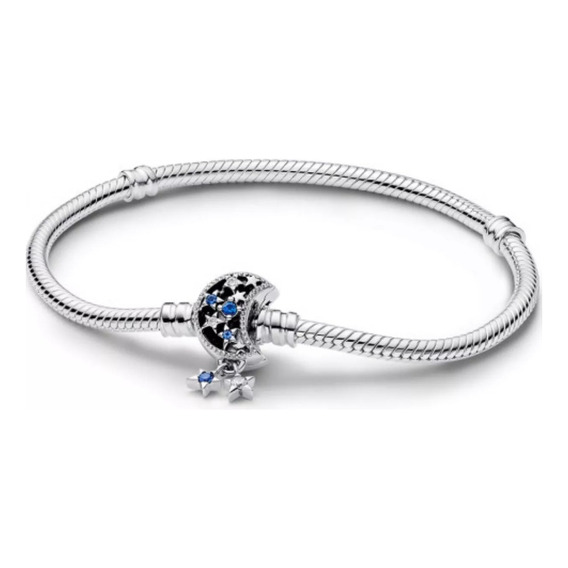 Brazalete Con Cierre Luna Brillante Pandora Con Kit Regalo