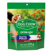 Snacks Purina Dog Chow Galletas Adulto Sabor Pollo 225g