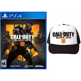 Call Of Duty Black Ops 4 Ps4 + Gorra. Español. Fisico