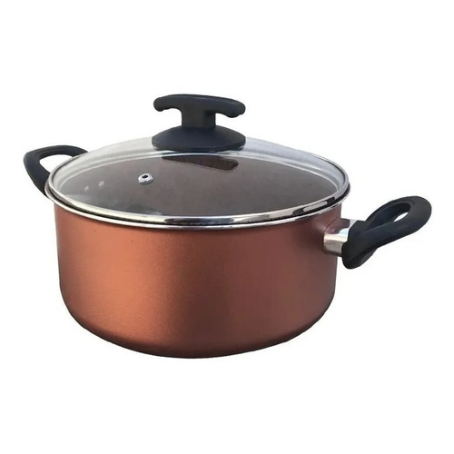 Cacerola Olla Ramos 22cm Teflon Antiadherente Cobre