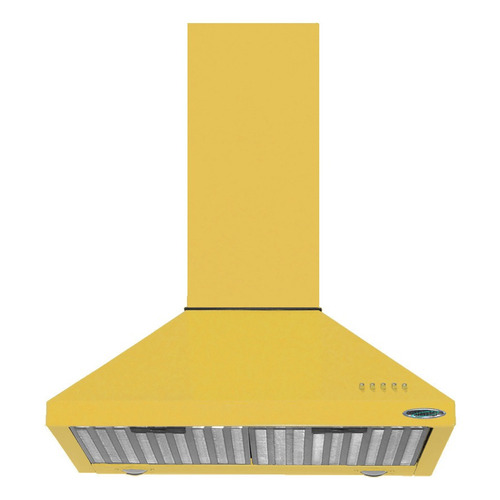 Extractor purificador de cocina Maraldi Cucinela ac. inox. de pared 500mm x 250mm x 500mm amarillo 220V