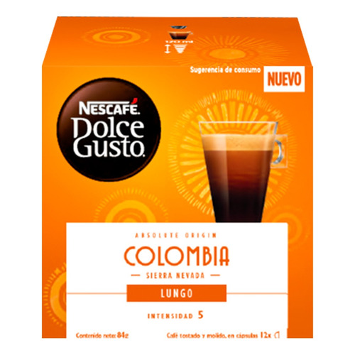 Cápsulas Nescafé Dolce Gusto Colombia Lungo Oficial