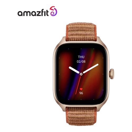 Smartwatch Amazfit Gts 4 Marrón Color De La Caja Blanco Color De La Malla Marrón Claro Color Del Bisel Marrón Claro